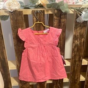 Penelope Mack Girl Flutter Sleeve Baby Doll Top nwt size 6